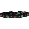 Pet Pal Lollipops Nylon Dog Collar with Classic Buckle 0.37 in.Black Size 14 PE854280